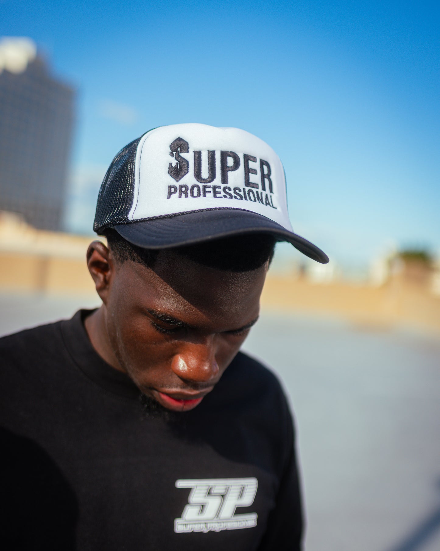 Super Professional Trucker Hat (S-Tie Edition) - White